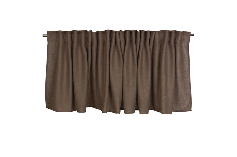 Alan Gardinkappe 55 cm - Nougat - Tekstiler - Gardiner - Lange gardiner - Gardiner med læg