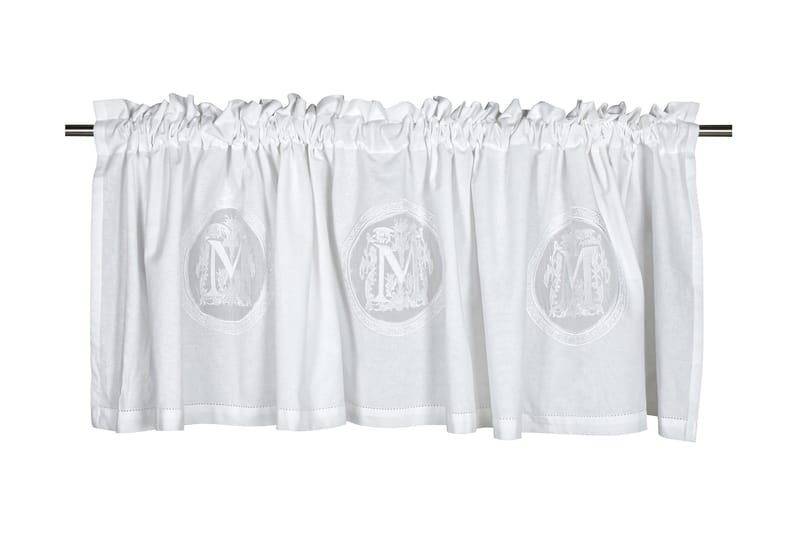 Fondaco Boston Gardin Kappe 55x250 cm, Hvid