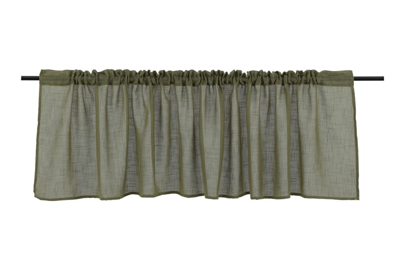 Kaya Cafégardin 55x250 cm - Grønn - Tekstiler - Gardiner - Cafégardin