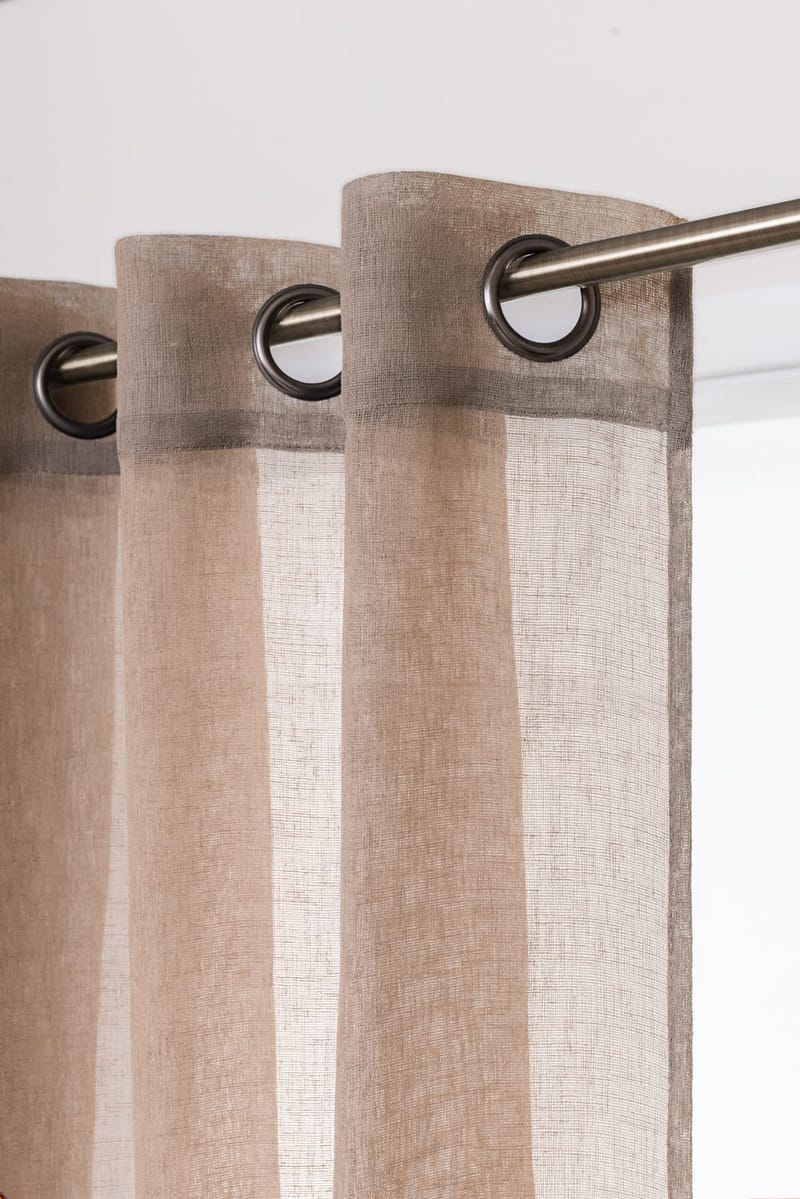 Gardin Felicia 140x240 cm - Linnedbeige - Tekstiler - Gardiner - Lange gardiner