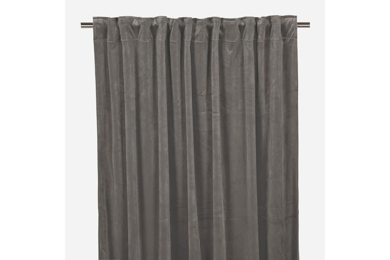 Velvet Gardinlængde 140x280 cm - Grafitgrå - Tekstiler - Gardiner - Lange gardiner - Gardiner med læg