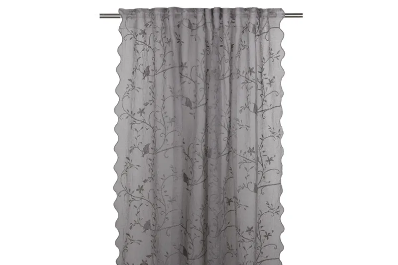 Bird Gardinlængde 130x250 cm, Grå