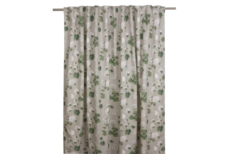 Pelargon Gardinlængde 145x245 cm, Lysegrå