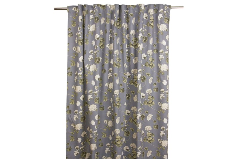 Pelargon Gardinlængde 145x245 cm, Blå