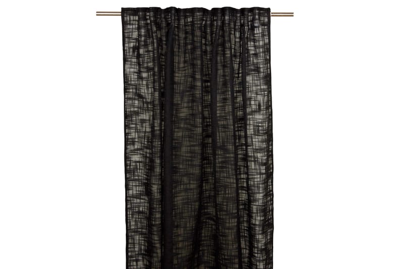 Jeff Gardinlængde 135x280 cm, Sort