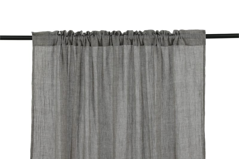 Elena Gardin 135x290 cm - Grå - Tekstiler - Gardiner - Lange gardiner - Gardiner med løbegang