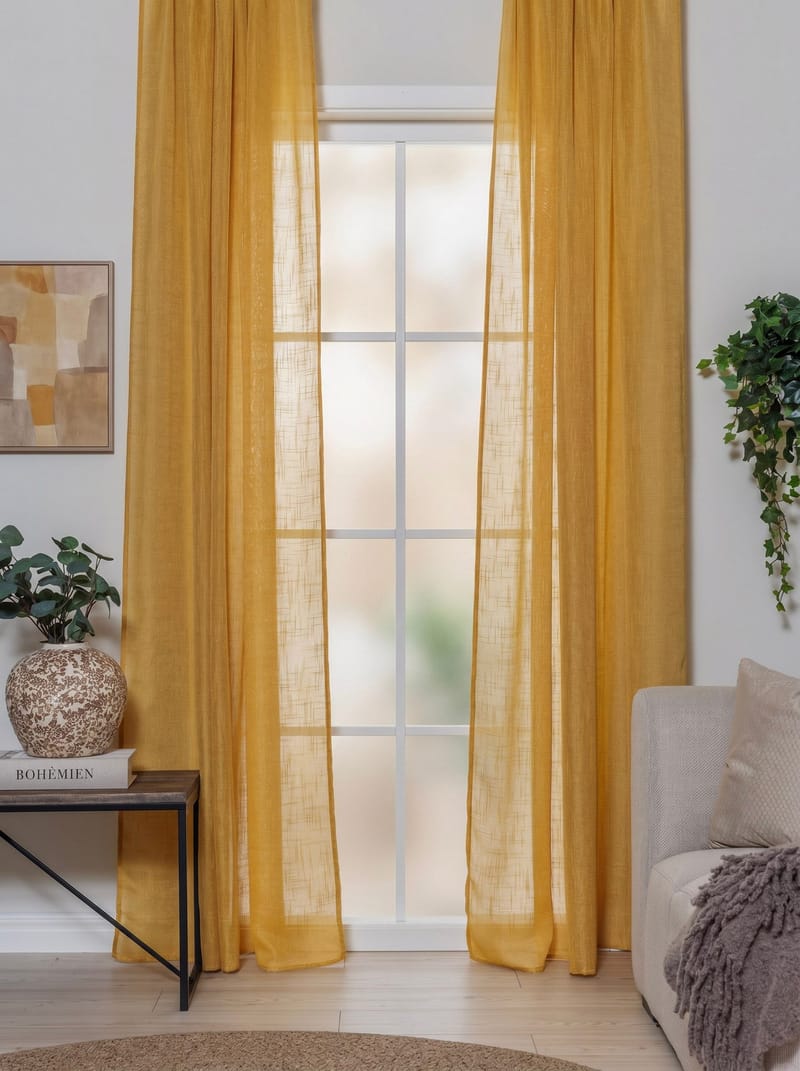 Gardin Stella 140x250 cm, Gul