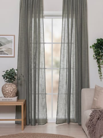 Gardin Stella 140x250 cm - Smaragdgrøn - Tekstiler - Gardiner - Lange gardiner - Gardin med rynkebånd