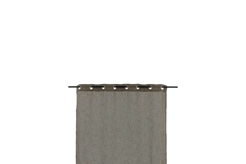 Kaya Gardin m. Kouser 140x290 cm - Brun - Tekstiler - Gardiner - Lange gardiner - Gardiner med kouser