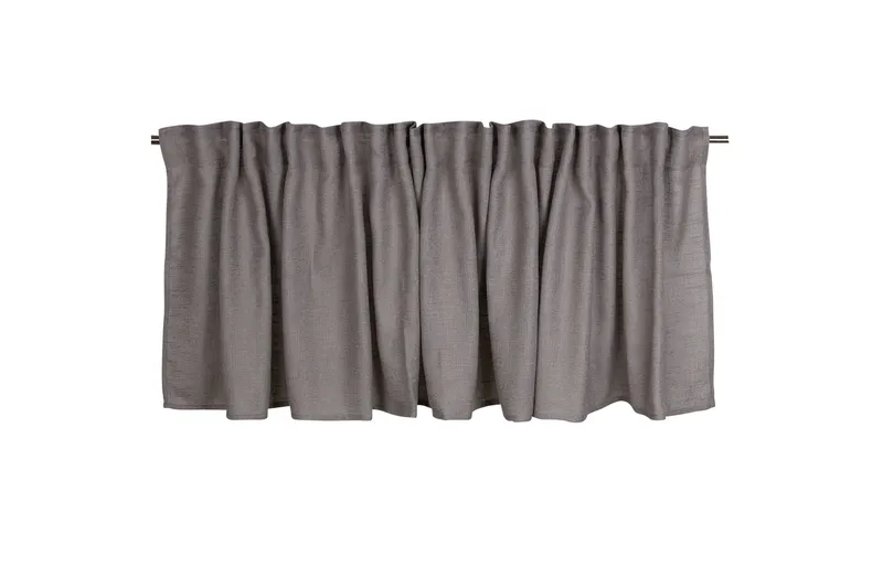 Alan Gardinkappe 55 cm - Grå - Tekstiler - Gardiner - Lange gardiner - Gardiner med læg