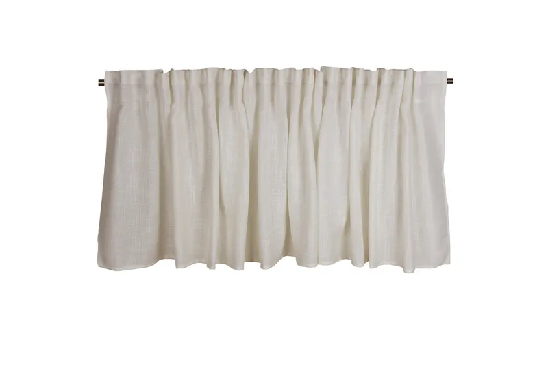 Brooklyn Gardinkappe 55 cm - Offwhite - Tekstiler - Gardiner - Cafégardin