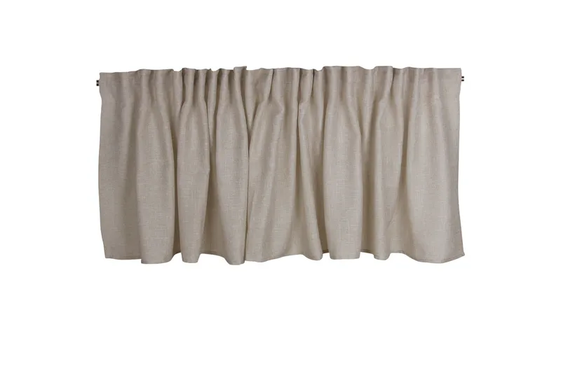 Brooklyn Gardinkappe 55 cm - Sand - Tekstiler - Gardiner - Cafégardin