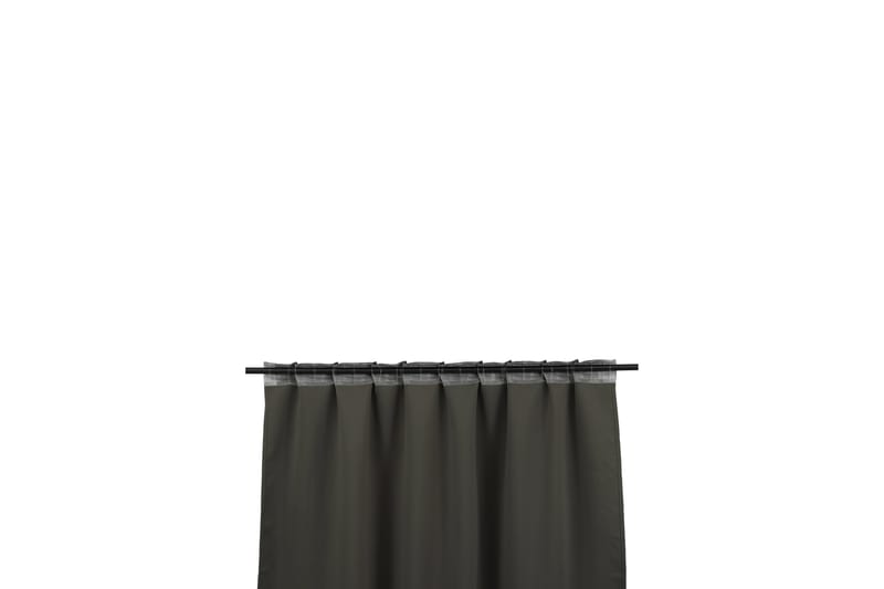 Broddamoll Gardin 135x240 cm - Sort - Tekstiler - Gardiner - Lange gardiner - Gardiner med løbegang