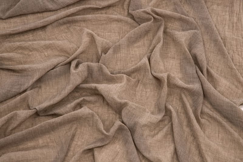 Elena Gardin 135x240 cm - Brun - Tekstiler - Gardiner - Lange gardiner - Gardiner med løbegang