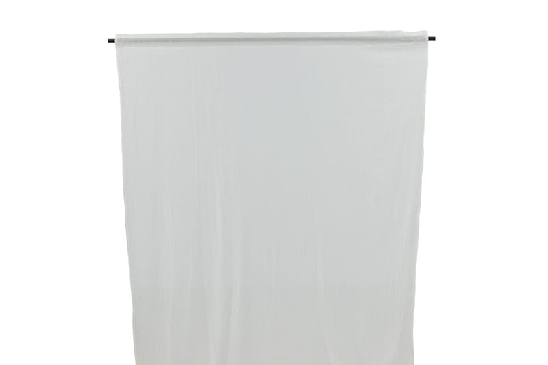 Elena Gardin 135x240 cm - Hvit - Tekstiler - Gardiner - Lange gardiner - Gardiner med løbegang