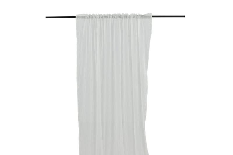 Elena Gardin 135x290 cm - Hvit - Tekstiler - Gardiner - Lange gardiner - Gardiner med løbegang
