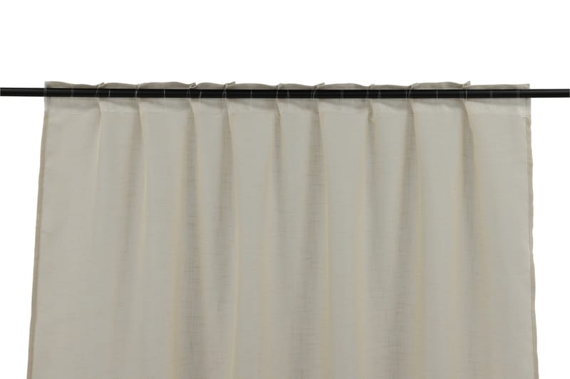 Kaya Gardin 140x240 cm - Beige - Tekstiler - Gardiner - Lange gardiner - Gardiner med løbegang