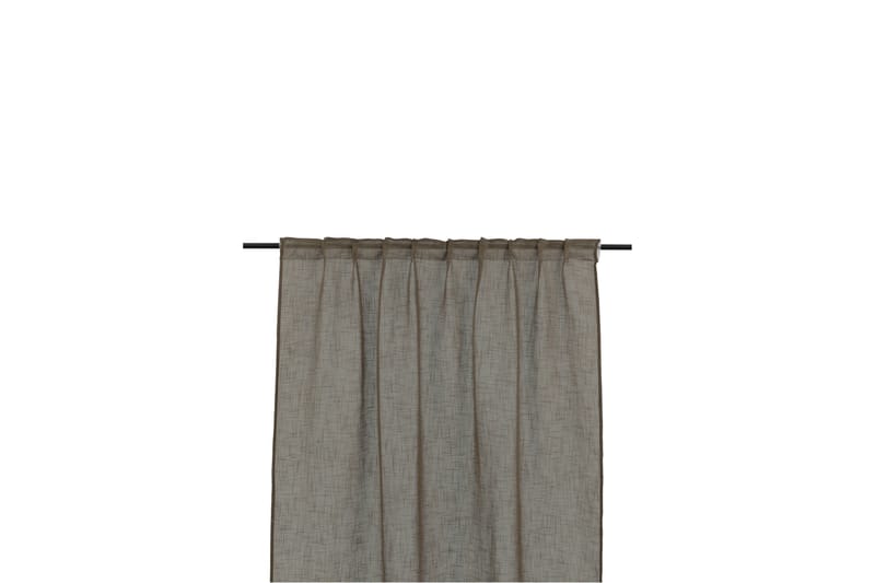 Kaya Gardin 140x290 cm - Brun - Tekstiler - Gardiner - Lange gardiner - Gardiner med løbegang