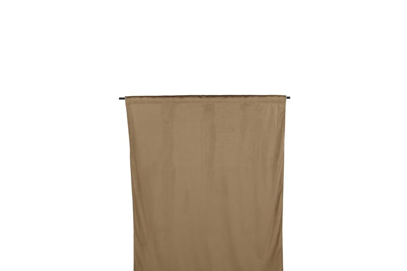 Mary Gardin 135x250 cm - Brun - Tekstiler - Gardiner - Lange gardiner - Gardiner med løbegang