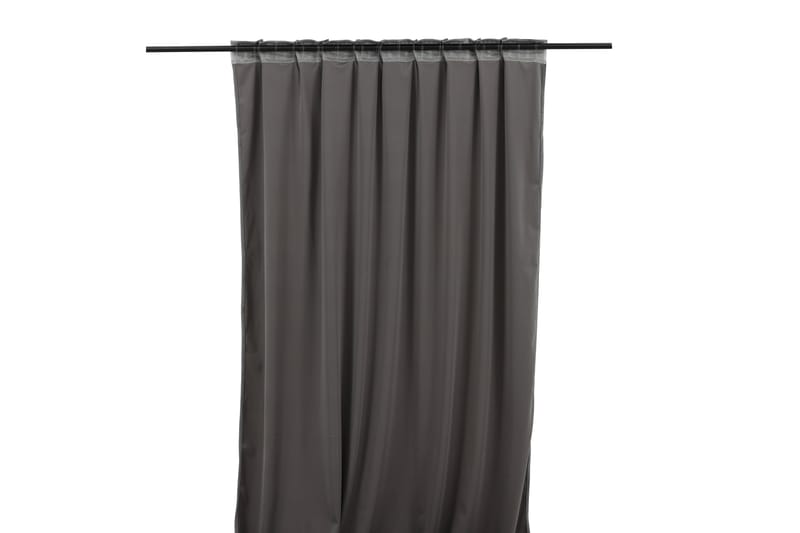 Mary Gardin 135x250 cm - Grå - Tekstiler - Gardiner - Lange gardiner - Gardiner med løbegang
