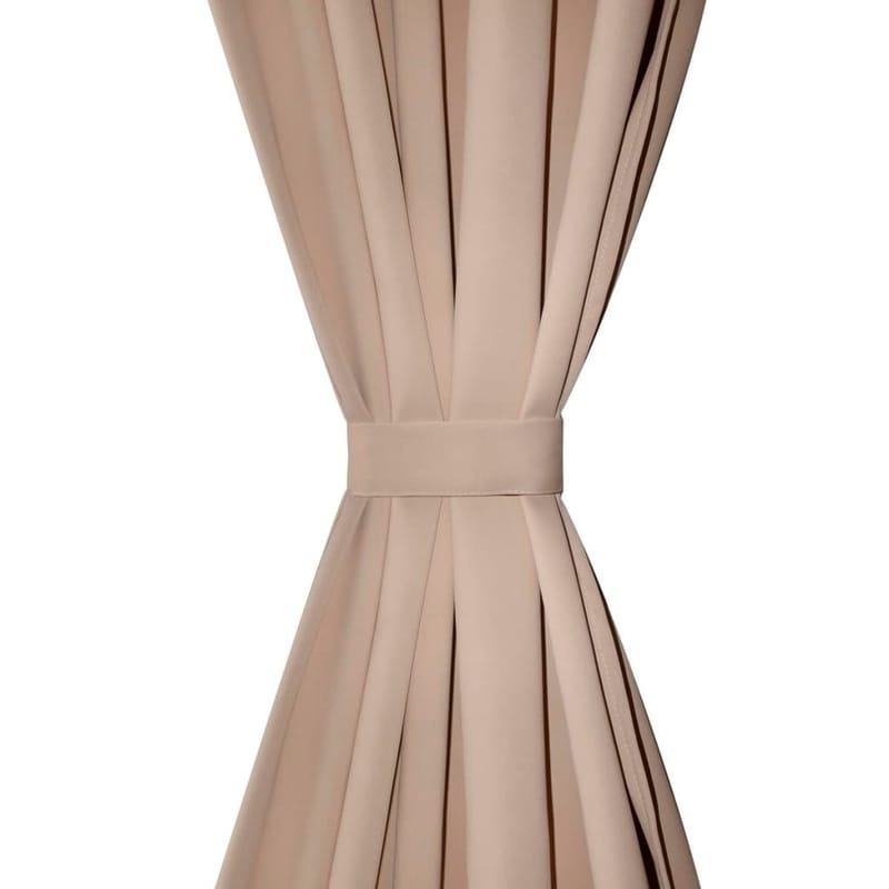 2 stk Creme Blackout Gardiner 135 x 245 cm - Creme - Tekstiler - Gardiner - Mørkelægningsgardin