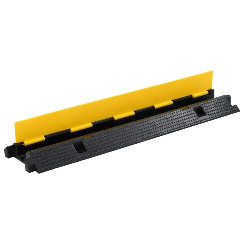 kabelbeskytter ramper 2 stk. 1 kanalgummi 100 cm - Gul - Tekstiler - Gardiner - Mørkelægningsgardin