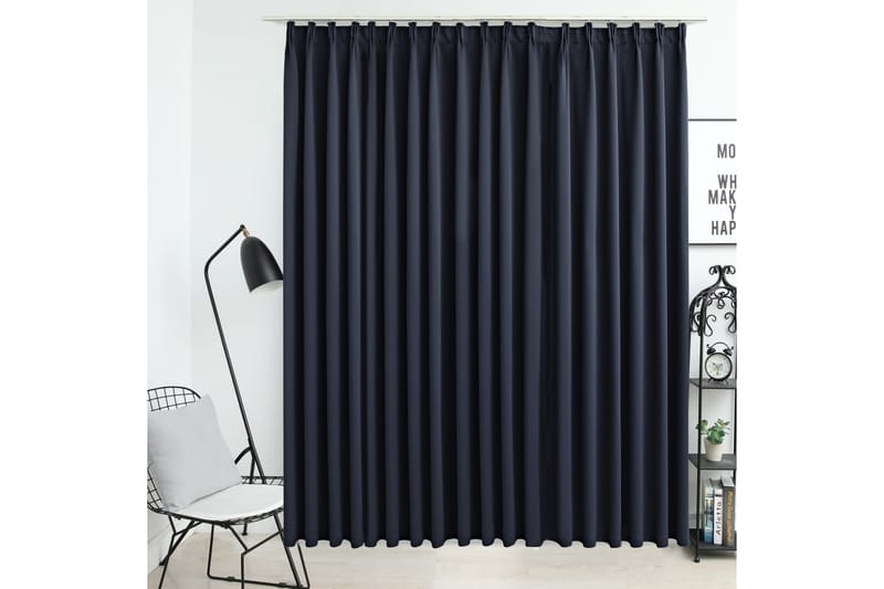 mørklægningsgardin med kroge 290 x 245 cm antracitgrå - Grå - Tekstiler - Gardiner - Mørkelægningsgardin
