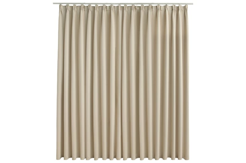 mørklægningsgardin med kroge 290 x 245 cm beige - Beige - Mørkelægningsgardin