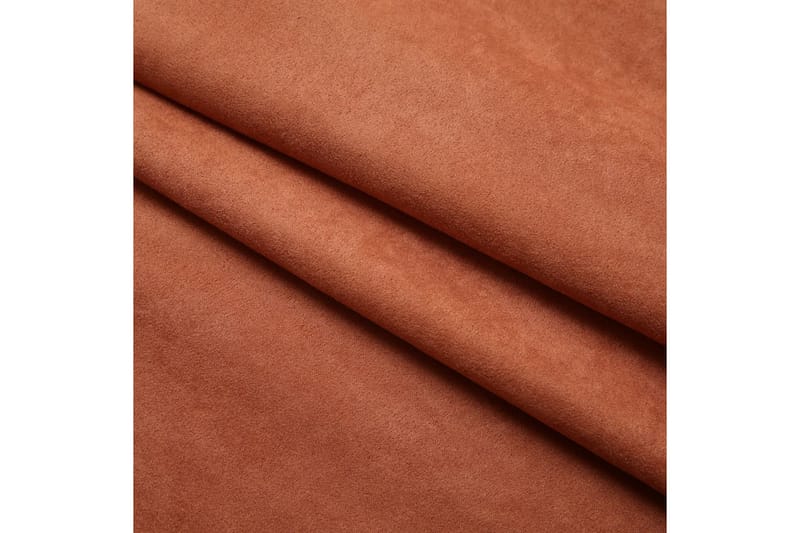 mørklægningsgardiner 2 stk. med kroge 140 x 245 cm rustrød - Orange - Mørkelægningsgardin