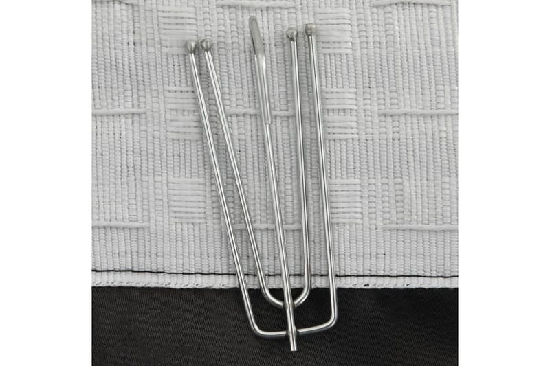 Mørklægningsgardiner Kroge 2 Stk. Hør-Look 140x225 cm - Tekstiler - Gardiner - Mørkelægningsgardin