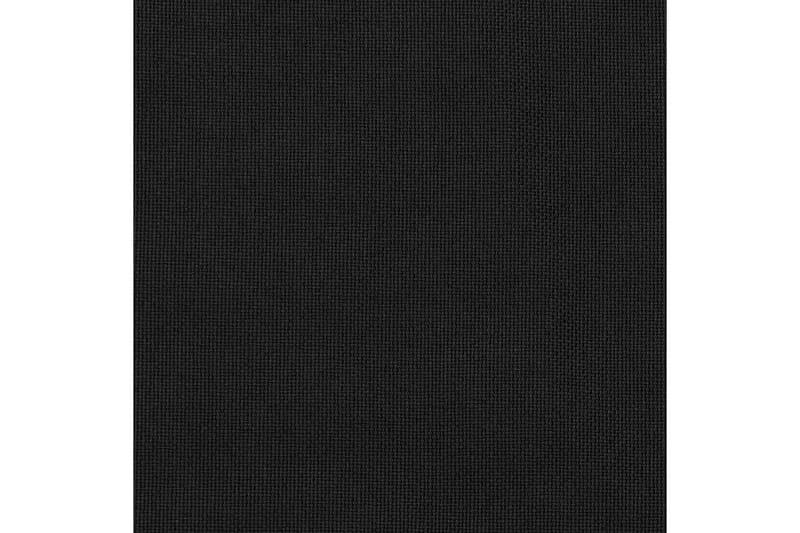 Mørklægningsgardiner Med Øjer 2 Stk. Hør-Look 140x175cm Sort - Tekstiler - Gardiner - Mørkelægningsgardin