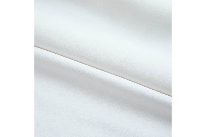 mørklægningsgardiner med kroge 2 stk. 140 x 175 cm råhvid - Hvid - Mørkelægningsgardin