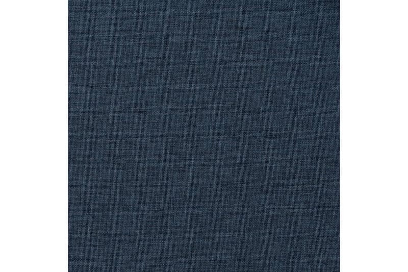 Mørklægningsgardiner Med Kroge 2 Stk. Hør-Look 140X175cm Blå - Blå - Tekstiler - Gardiner - Mørkelægningsgardin