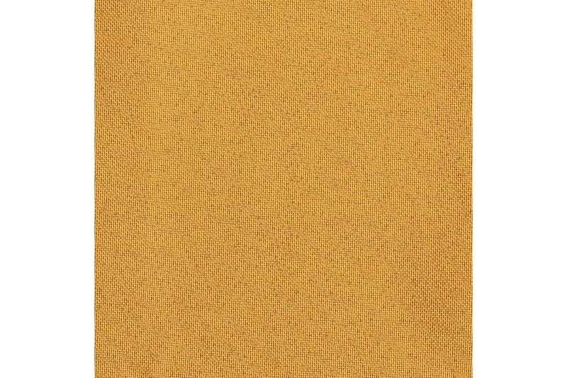 Mørklægningsgardiner Med Kroge 2 Stk. Hør-Look 140x175cm Gul - Tekstiler - Gardiner - Mørkelægningsgardin