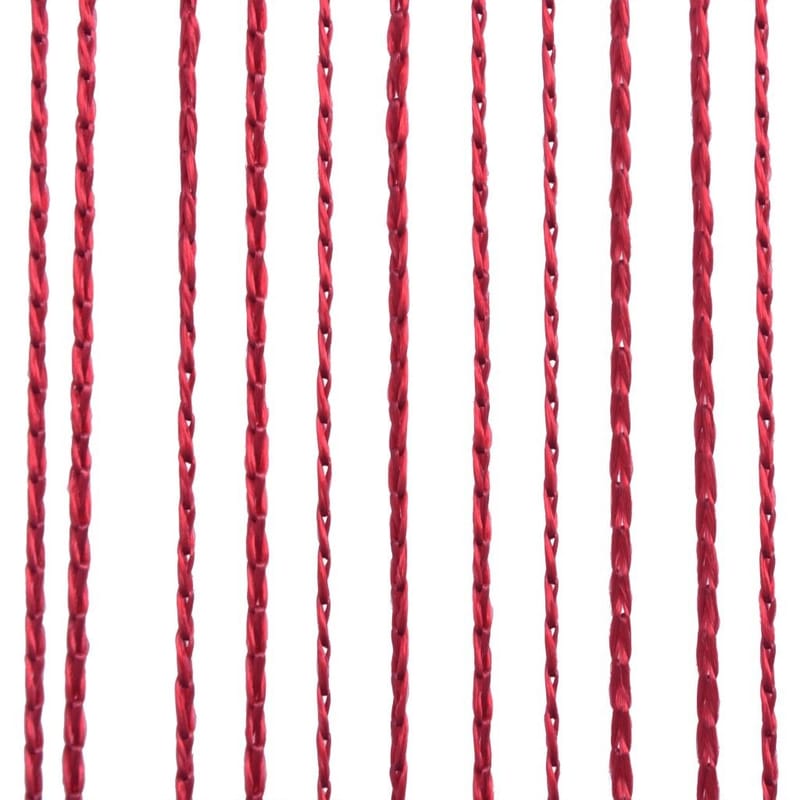 trådgardiner 2 stk. 100 x 250 cm bordeauxfarvet - Rød - Tekstiler - Gardiner - Mørkelægningsgardin