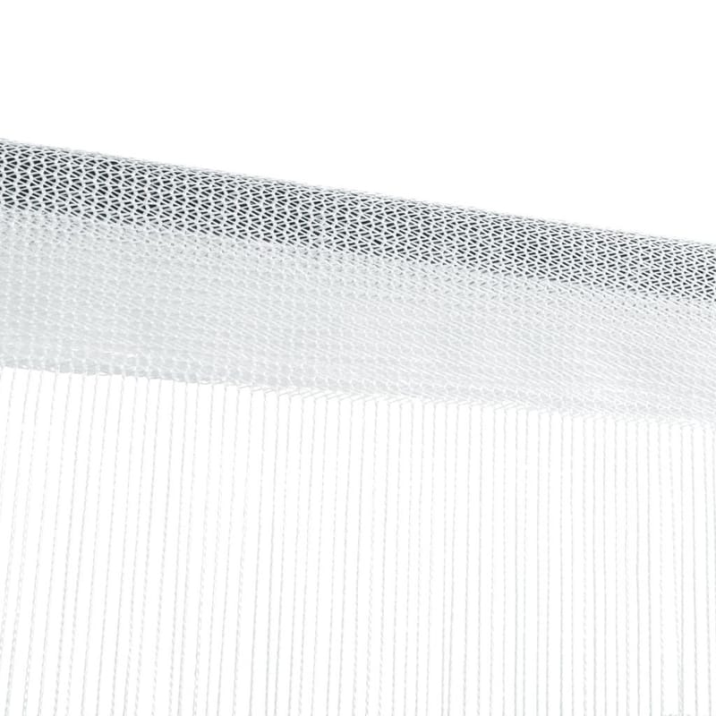 trådgardiner 2 stk. 100 x 250 cm hvid - Hvid - Mørkelægningsgardin
