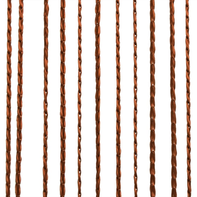 trådgardiner 2 stk. 140 x 250 cm brun - Brun - Tekstiler - Gardiner - Mørkelægningsgardin