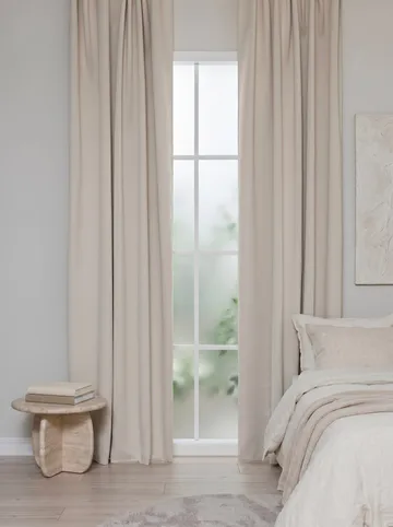 Mørklægningsgardin Klara 140x250 cm - Creme - Tekstiler - Gardiner - Mørkelægningsgardin