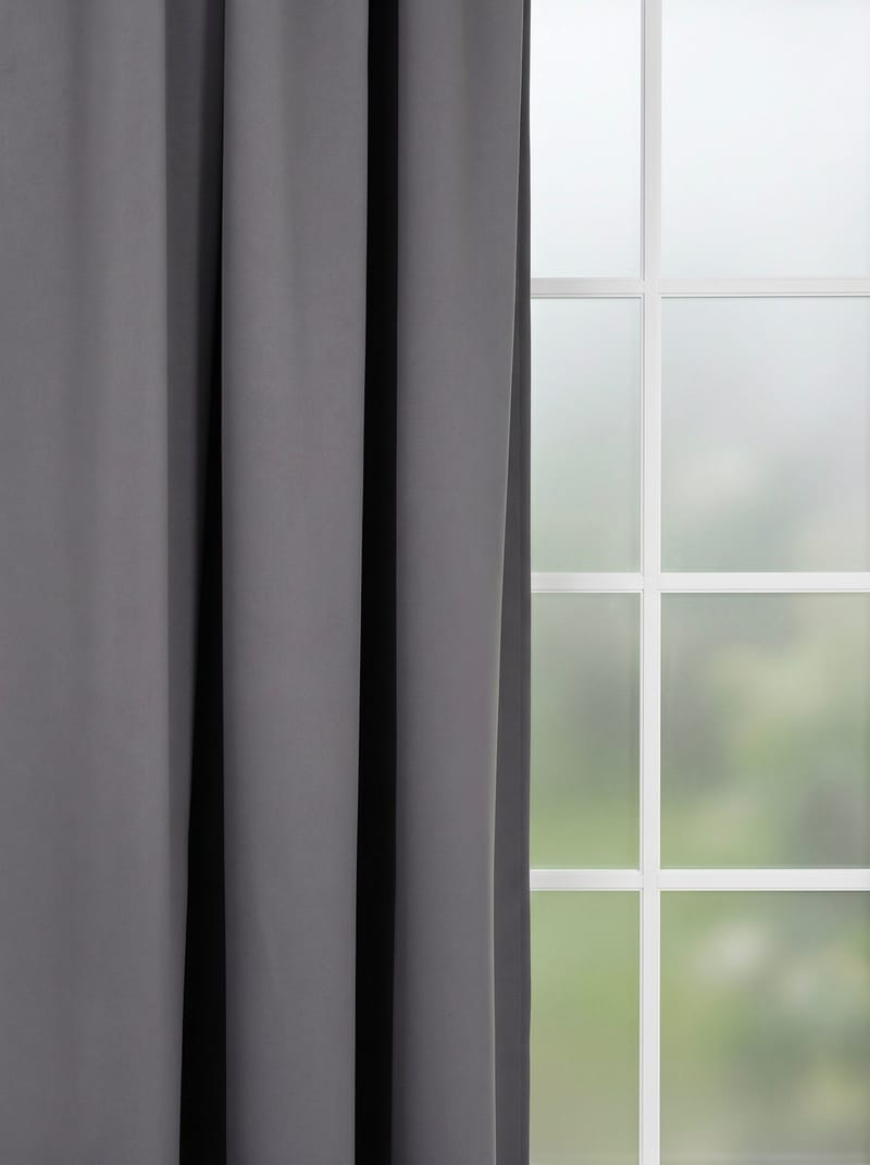 Mørklægningsgardin Klara 140x250 cm - Grå - Tekstiler - Gardiner - Mørkelægningsgardin
