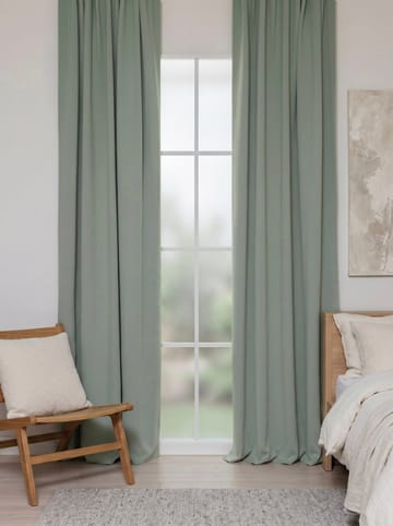 Mørklægningsgardin Klara 140x250 cm - Grøn - Tekstiler - Gardiner - Mørkelægningsgardin