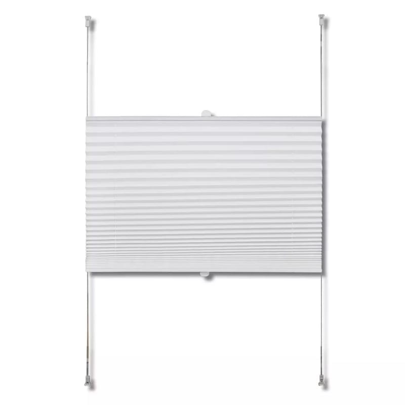 Plisserede Blinde 60X150 Cm Hvid - Hvid - Tekstiler - Gardiner - Persienner