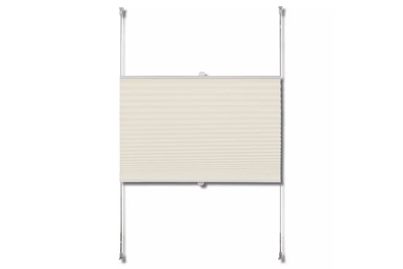 Plisseret Blind 100X150 Cm Creme - Creme - Tekstiler - Gardiner - Persienner
