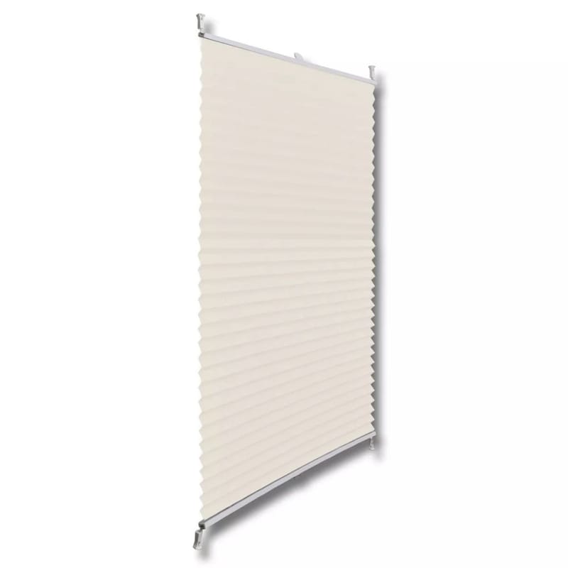 Plisseret Blind 70X125 Cm Creme - Creme - Persienner