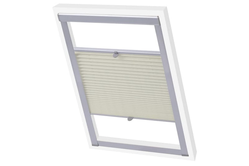 plisseret rullegardin cremefarvet CK04 - Creme - Tekstiler - Gardiner - Persienner