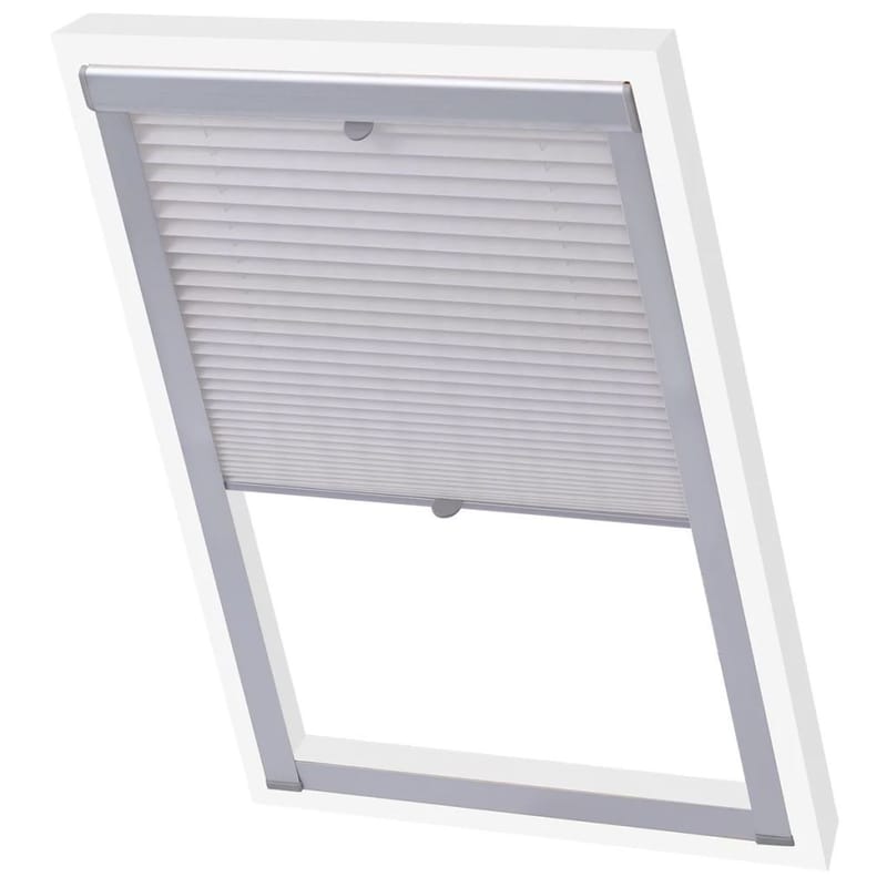 plisseret rullegardin hvid F06 - Hvid - Tekstiler - Gardiner - Persienner