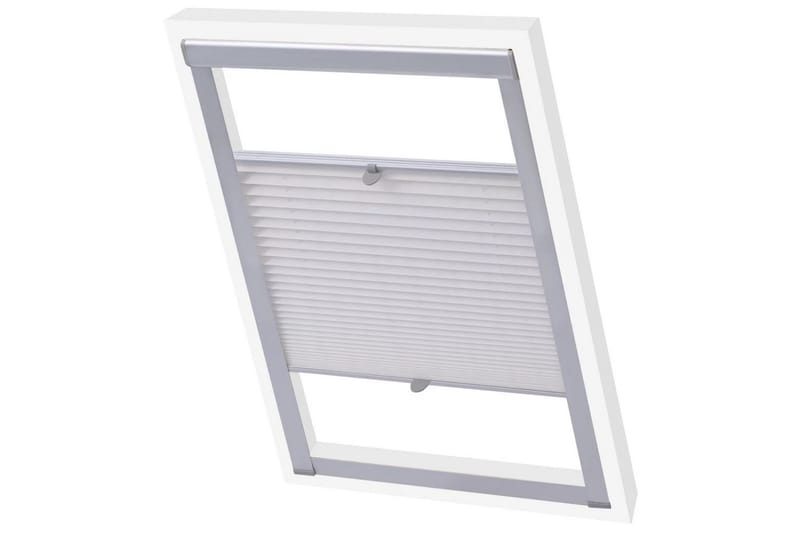 plisseret rullegardin hvid F06 - Hvid - Tekstiler - Gardiner - Persienner