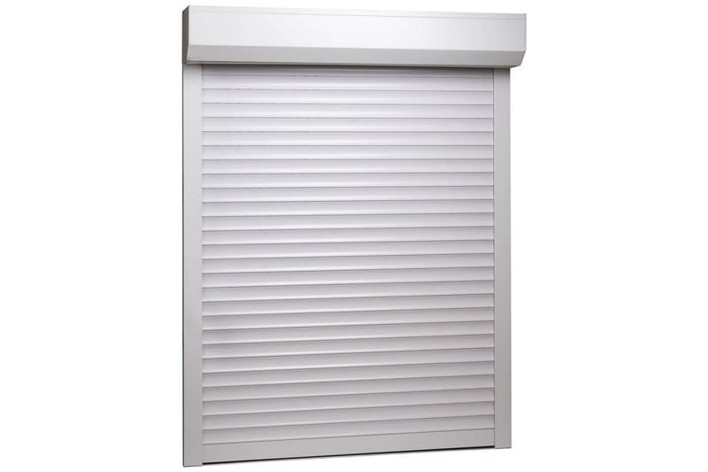rulleskodder aluminium 110 x 130 cm hvid - Hvid - Tekstiler - Gardiner - Persienner