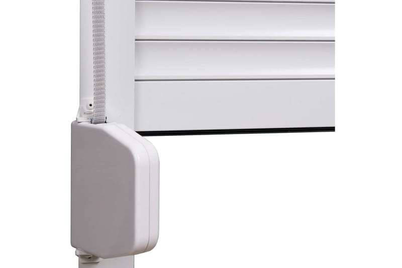 rulleskodder aluminium 110 x 130 cm hvid - Hvid - Tekstiler - Gardiner - Persienner