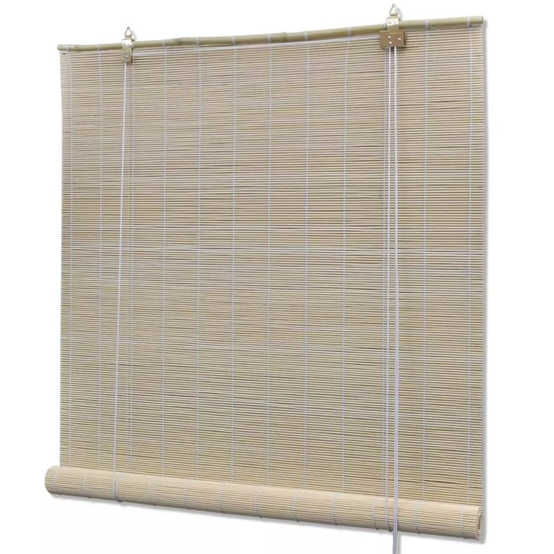 Rullegardin Bambus 140 X 220 Cm Natur - Brun - Tekstiler - Gardiner - Rullegardin