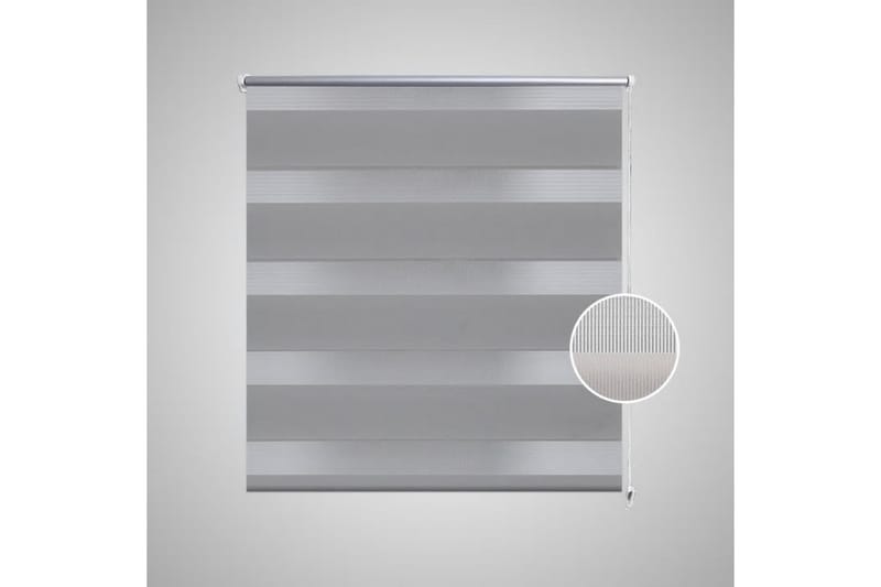 Rullegardin I Zebradesign 100 X 175 Cm Grå - Grå - Tekstiler - Gardiner - Rullegardin